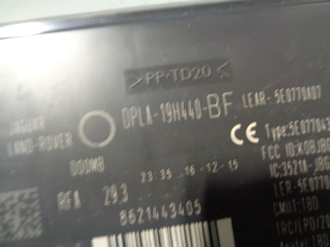 Discovery 4 Keyless Control Module DPLA-19H440-BF Land Rover 2009 to 2013