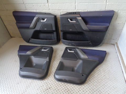 Freelander 2 Door Cards Set of 4 in Blue Cloth Land Rover 2006 to 2011 R23015