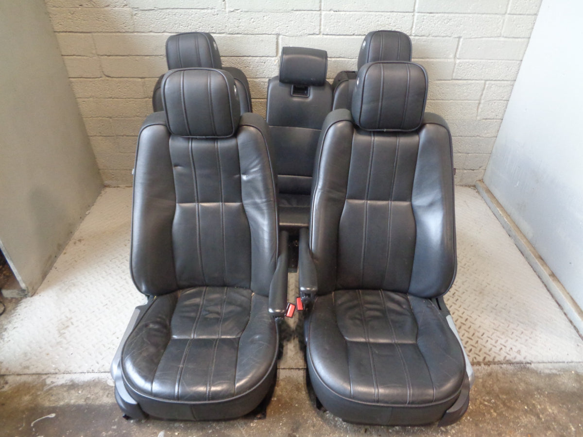 Range Rover L322 Leather Seats Black Heated Memory Set 2010 to 2013 L03035