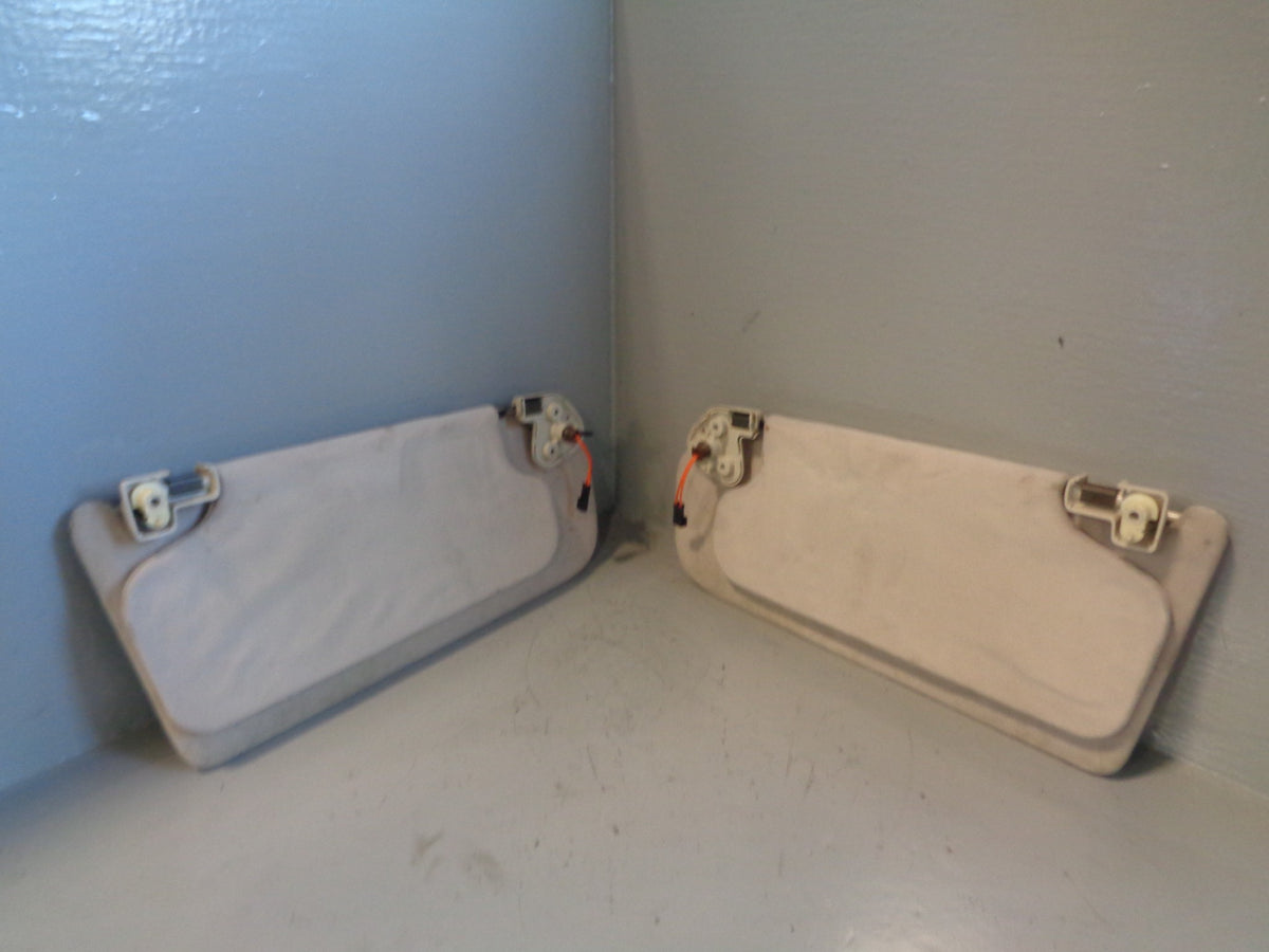 Range Rover L322 Sun Visors Mirrors and Lights Ivory 2005 to 2013 L10065