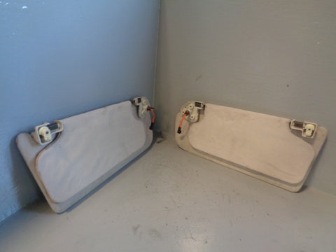 Range Rover L322 Sun Visors Mirrors and Lights Ivory 2005 to 2013 L10065