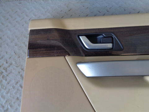 Range Rover Sport Door Cards in Beige with Wood Trim L320 2005 to 2009 K03035