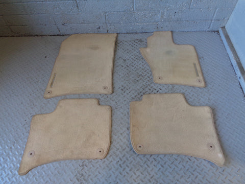 Porsche Cayenne 958.1 92A Mats Set of 4 Carpets in Beige 2011 to 2014
