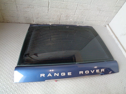 Range Rover L322 Tailgate Upper with Glass Cairns Blue 2002 to 2009 R04044
