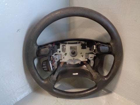 Discovery 2 Steering Wheel Land Rover Black Leather with Horn Buttons R05035