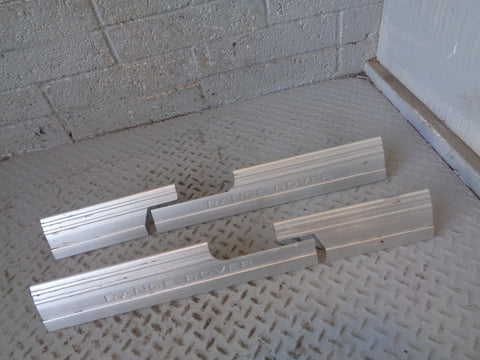 Range Rover L322 Kick Plates Full Set of 4 Aluminium Genuine 2006 to 2013 L03035