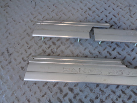 Range Rover L322 Kick Plates Full Set of 4 Aluminium Genuine 2006 to 2013 L03035
