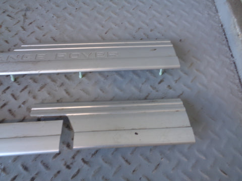 Range Rover L322 Kick Plates Full Set of 4 Aluminium Genuine 2006 to 2013 L03035