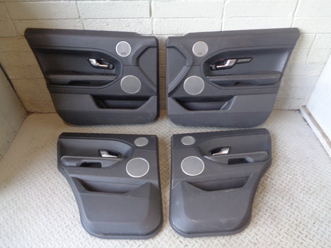 Range Rover Evoque Door Cards Set of 4 in Black L538 2011 to 2015 L22055