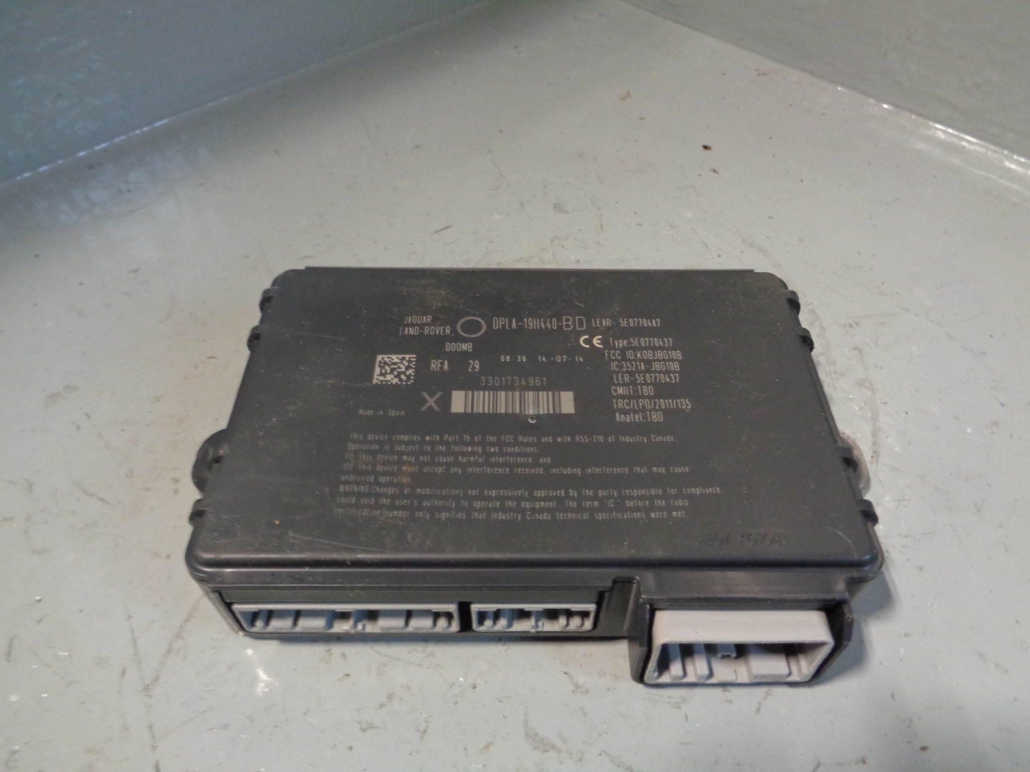 Land Rover Range Rover Keyless Entry Range Rover L405 Keyless Entry Module DPLA-19H440-BD 2013 to 2017 ...