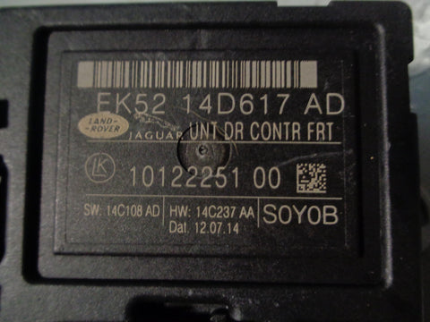 Range Rover L405 Door Module Near Side Front FK52 14D617 AD 2013 to 2017