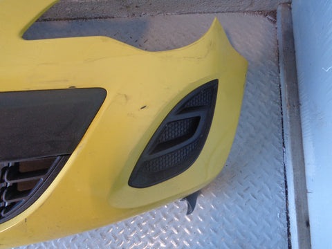 Vauxhall Corsa D Bumper Front Sunny Melon Yellow 40Q Facelift 2010 to 2014