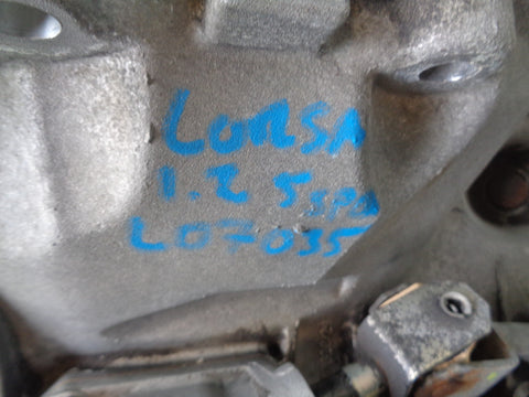 Corsa D Gearbox 5 Speed Manual GM 55565177 1.2 A12EXR Vauxhall 2006 to 2014