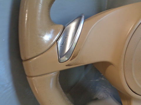 Porsche Cayenne 958.1 92A Steering Wheel Tiptronic in Beige Leather 2011 to 2014