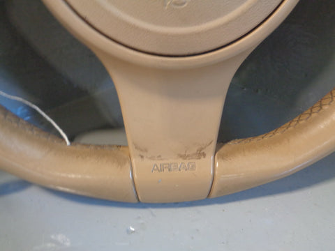 Porsche Cayenne 958.1 92A Steering Wheel Tiptronic in Beige Leather 2011 to 2014