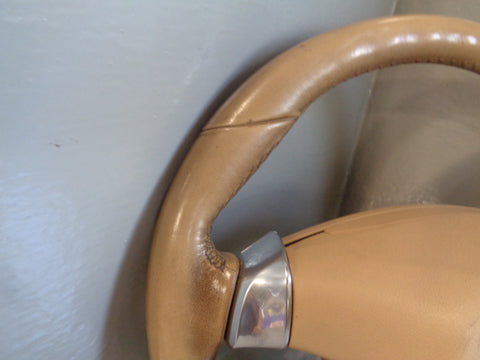 Porsche Cayenne 958.1 92A Steering Wheel Tiptronic in Beige Leather 2011 to 2014