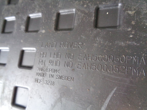 Discovery 3 Floor Mat Rear Right 2nd Row Rubber Heavy Duty Land Rover L11035