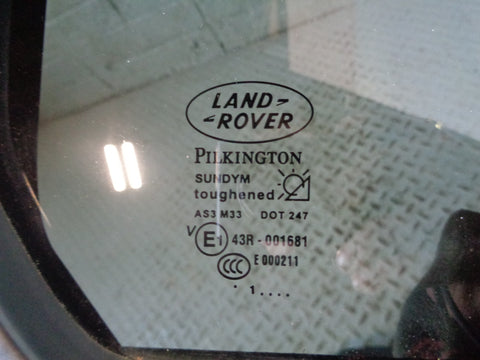 Discovery 4 Window Glass Door Off Side Rear Quarter 2009 to 2016 Tinted