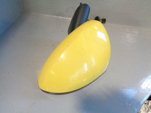 Vauxhall Corsa D Near Side Door Mirror Yellow Passenger Left 2006 to 2014