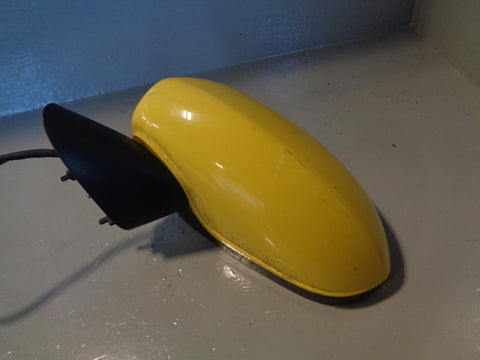 Vauxhall Corsa D Near Side Door Mirror Yellow Passenger Left 2006 to 2014