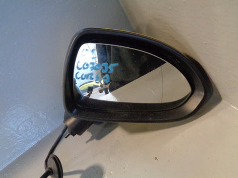 Vauxhall Corsa D Off Side Door Mirror Yellow Drivers Right 2006 to 2014