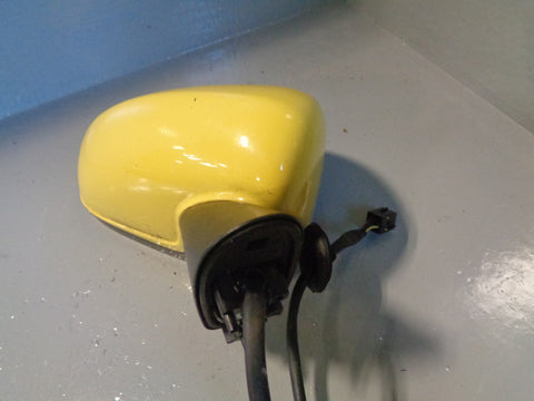 Vauxhall Corsa D Off Side Door Mirror Yellow Drivers Right 2006 to 2014