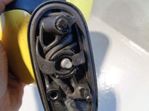 Vauxhall Corsa D Off Side Door Mirror Yellow Drivers Right 2006 to 2014