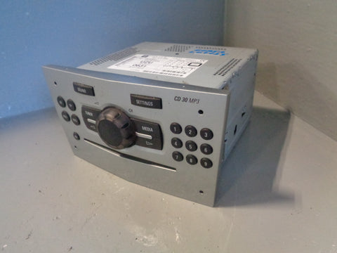 Vauxhall Corsa D CD30 Radio CD Clock Display Unit MP3 Silver 13440631 13373979