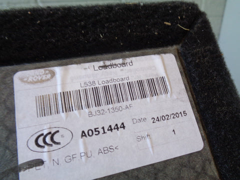 Range Rover Evoque Boot Floor Carpet BJ32-1350-AF L538 2011 to 2018