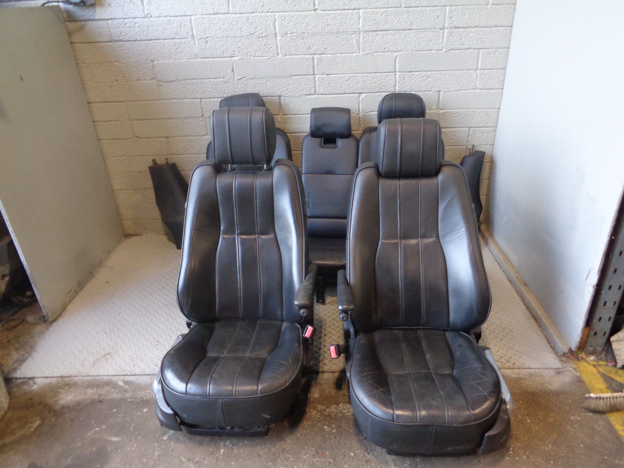 Lear Seating Ragne Rover Seats Range Rover L322 Leather Seats BlackHeated and Cooled Set 2006 To 2009 ...