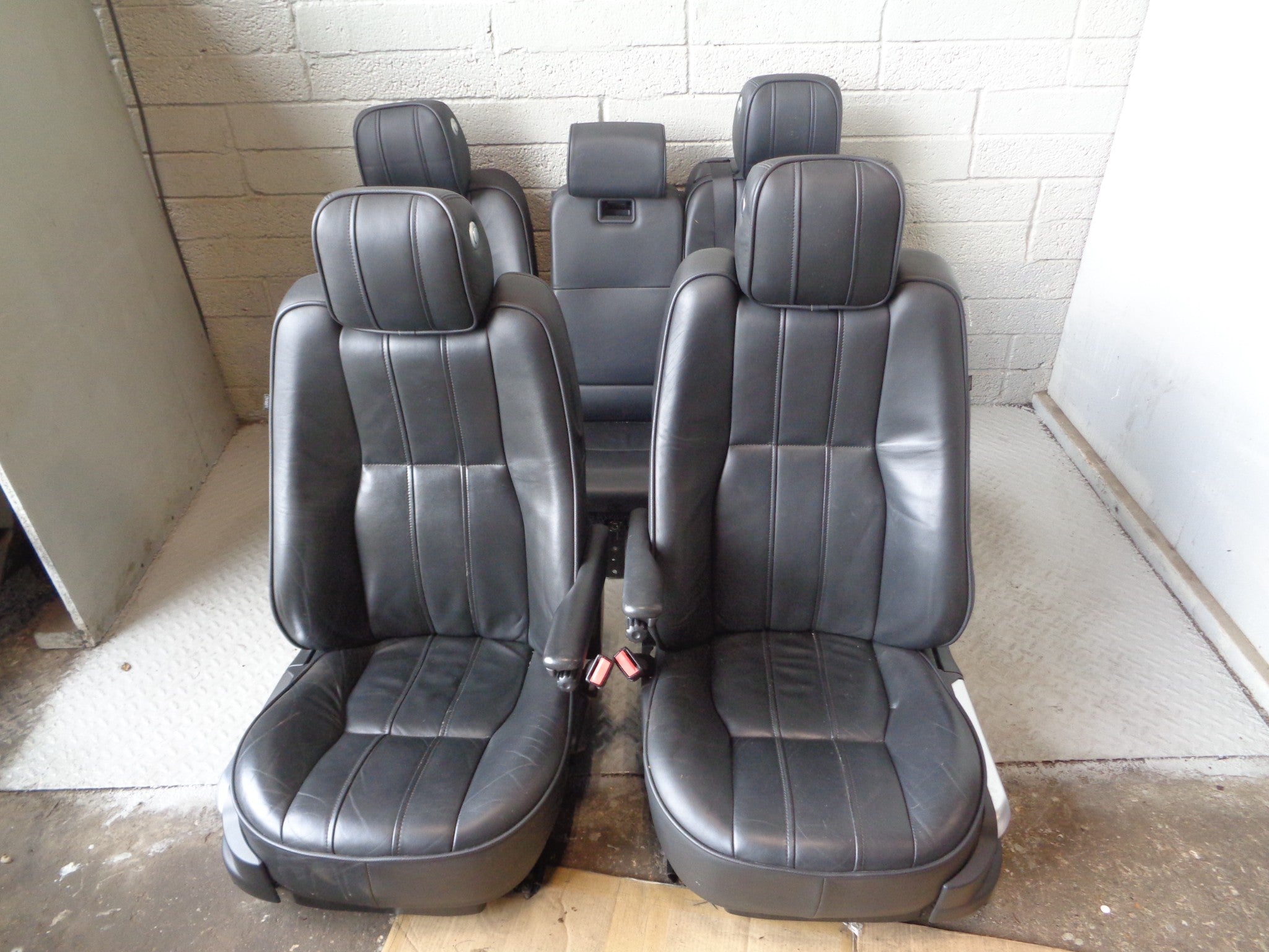 Range Rover L322 Leather Seats Black Heated Facelift 2010 to 2013 R240 ...