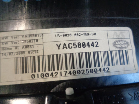 Range Rover Sport Instrument Cluster YAC500442 2.7 TDV6 2005 to 2007