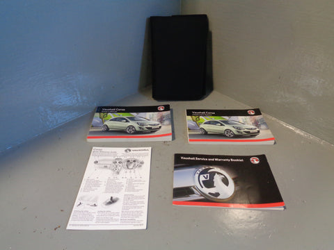 Vauxhall Corsa D FACELIFT Handbook Owners Manual with Wallet 2010 to 2014