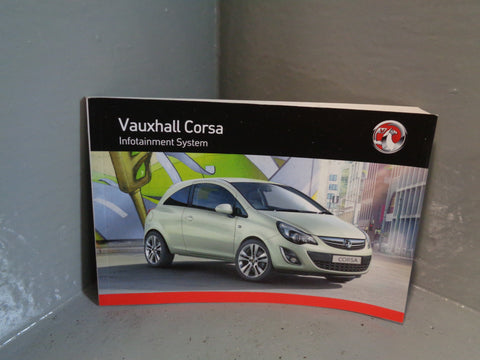 Vauxhall Corsa D FACELIFT Handbook Owners Manual with Wallet 2010 to 2014