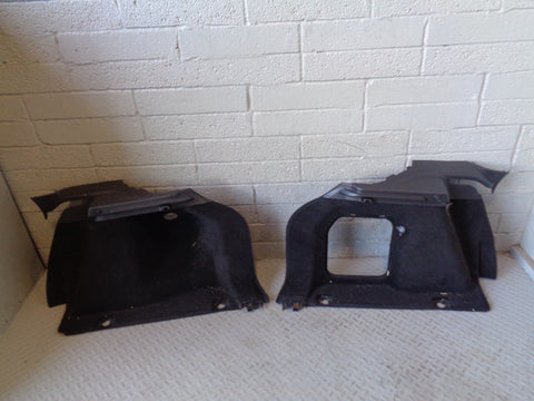 Range Rover Evoque Boot Trim Panels Pair Black 2011 to 2018 Land Rover L358