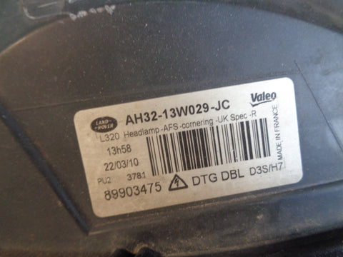 Range Rover Sport Headlight Off Side Front Xenon AFS LED L320 AH32-13W029-JC