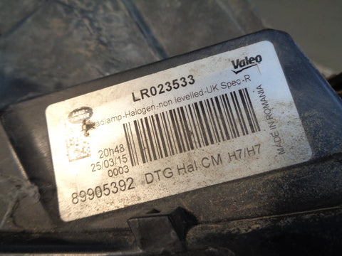 Discovery 4 Headlight Off Side Halogen Left LR023533 Land Rover 2009 to 2014