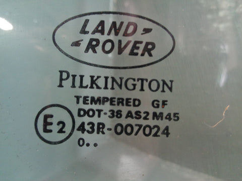 Discovery 2 Door Glass Near Sider Rear Quarter Land Rover 1998 to 2004