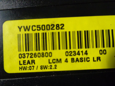 Range Rover L322 Lighting Light Control Module ECU YWC500282 2002 to 2009 R30015