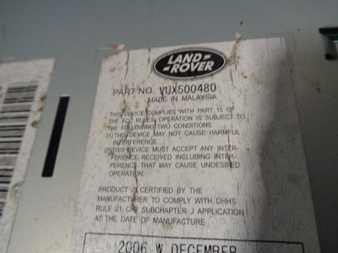 Range Rover L322 Stereo Audio Module Head Unit VUX500480 2006 to 2013 R30015