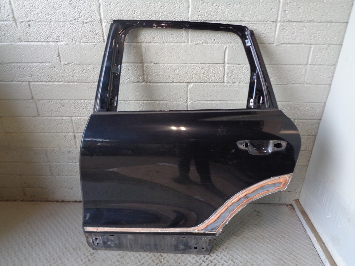 Porsche Cayenne 958 92A Near Side Rear Left Door C9X Jet Black 2011 to 2018