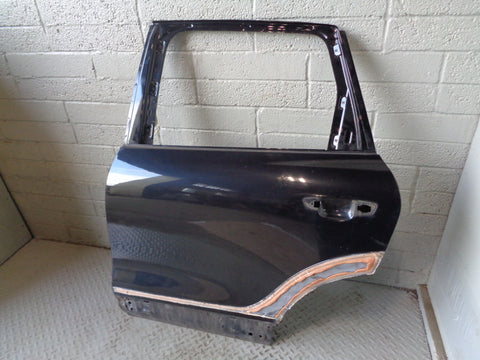 Porsche Cayenne 958 92A Near Side Rear Left Door C9X Jet Black 2011 to 2018