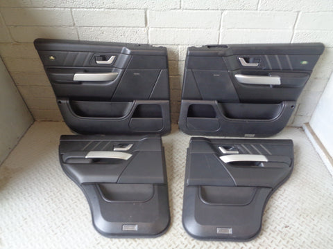 Range Rover Sport Door Cards in Black with Black Leather 2005 to 2009 L17035