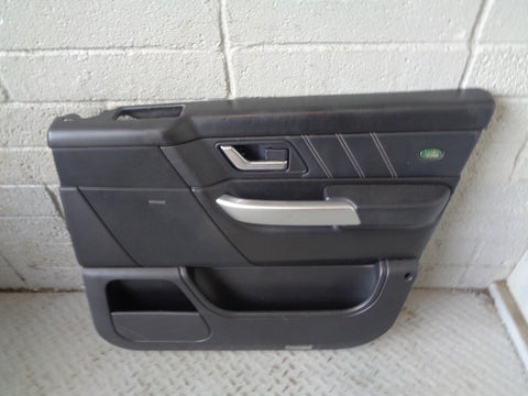 Range Rover Sport Door Cards in Black with Black Leather 2005 to 2009 L17035