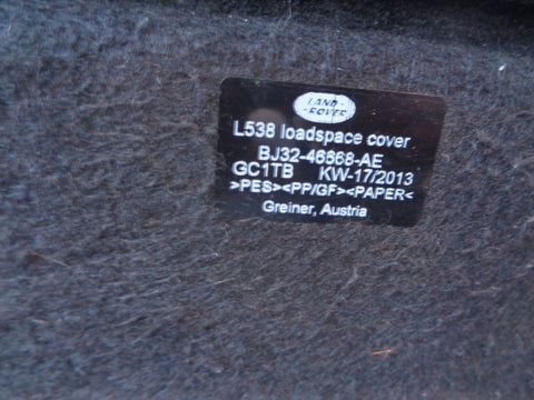 Range Rover Evoque Parcel Shelf Load Cover BJ32-46668-AE L538 2011 to 2018