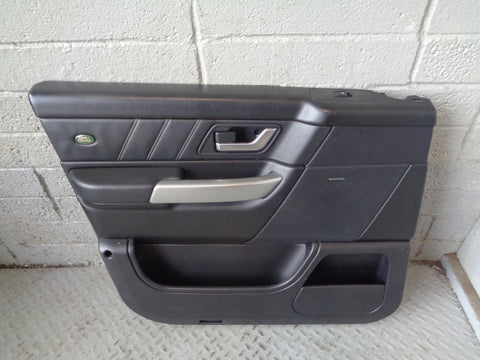 Range Rover Sport Door Cards in Black with Black Leather 2005 to 2009 L17035