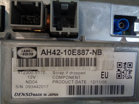 Range Rover L322 Radio Sat Nav Video Display Screen AH42-10E887-NB 2010 to 2013