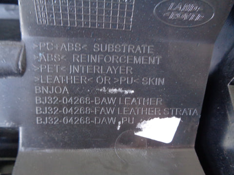Range Rover Evoque Dashboard Panel Trim BJ32 04268 FAW Black Leather L538