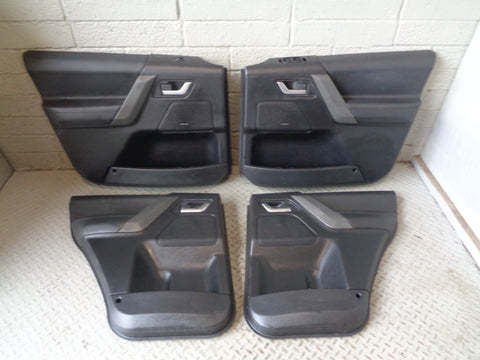 Freelander 2 Door Cards Set of 4 in Black Leather Land Rover 2006 to 2011 R25035