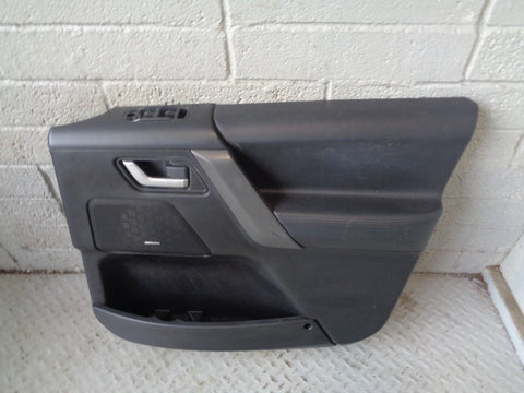Freelander 2 Door Cards Set of 4 in Black Leather Land Rover 2006 to 2011 R25035